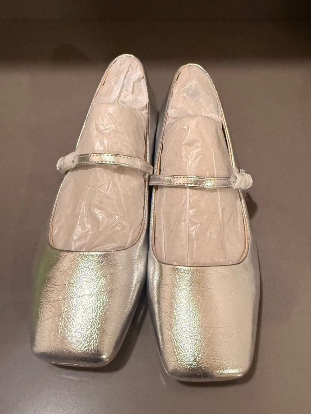 Franco Sarto Silver Shoes size 9 Wide